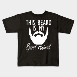 Bearded - This beard is my spirit animal Kids T-Shirt